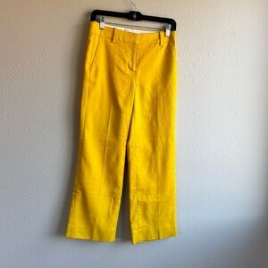 J. Crew Yellow Linen Trousers